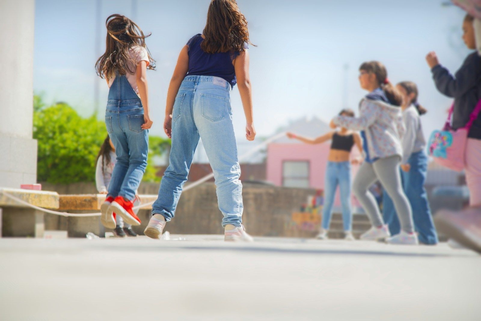centre de loisirs enfance a group of young women standing next to each other