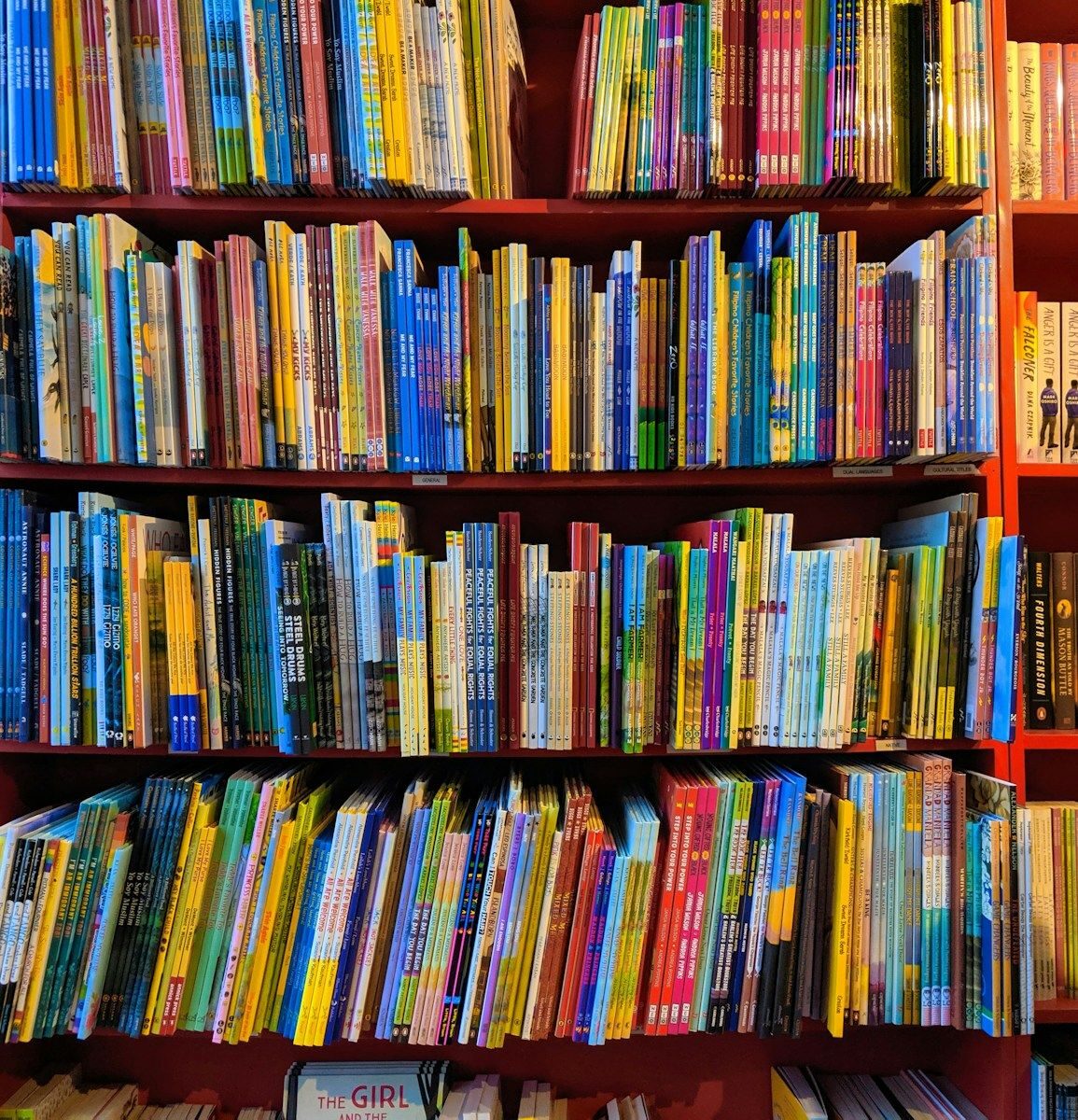 salon de la jeunesse pile of books