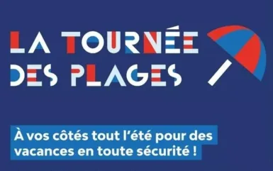 Affiche Tournée des plages pour la prévention routière