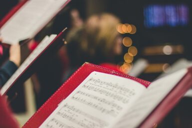 chorale photo of music score
