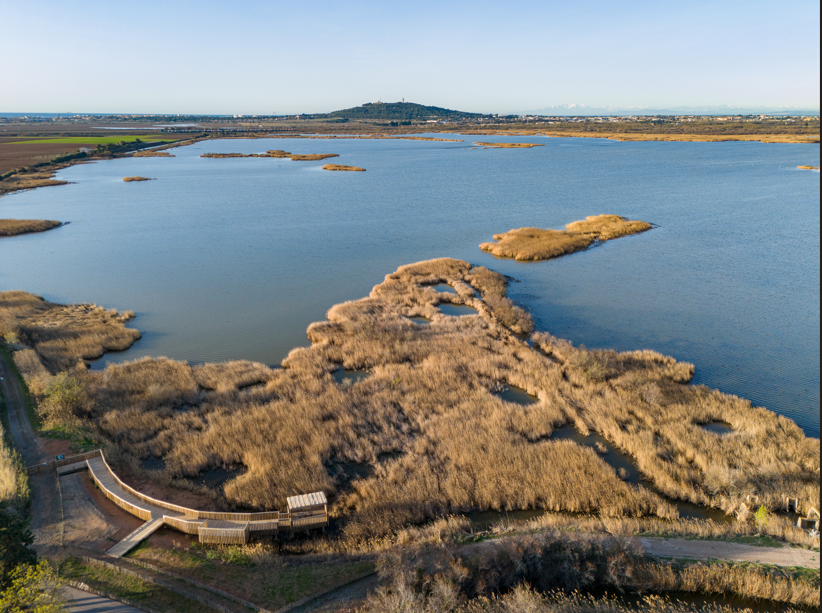 adena vue du ciel de la réserve du bagnas